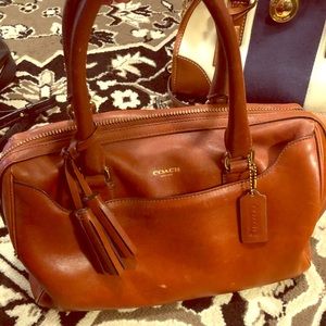 Cognac Coach Bag